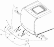 Направляющая шторки/Window Curtain Sliding Rail Subassembly 8205B-C0300
