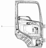 Амортизационное устройство двери кабины/Door Buffer Subassembly 6101C-C0100