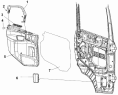 Стекло левой двери/Left Door Window Subassembly 6103A-C0100