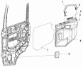 Стекло правой двери/Right Door Window Subassembly 6103B-C0100