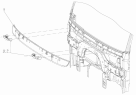 Нижняя наружная панель лобового стекла