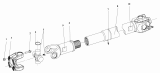 Карданный вал среднего моста (коробка передач ZF16S181)