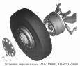 Установка передних колес 5516-3100005, 551607-3100005