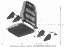 Подушка и спинка сиденья 6430-6800012, 6430-6810012