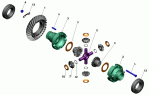 Редуктор среднего моста. Дифференциал