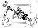 Механизм блокировки межколесного дифференциала заднего моста