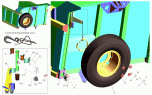 Установка запасного колеса
