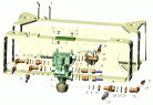 Установка клапана прицепа и присоединительной арматуры (с трехсторонней разгрузкой)