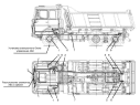 Установка элементов электрооборудования АБС (Wabco)