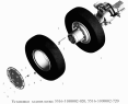 Установка задних колес 5516-3100002-020, 5516-3100002-720