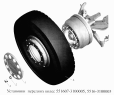 Установка передних колес 551607-3100005, 5516-1100005