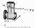 Установка пневмокомпрессора 533602-3500014(-700)