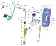 Педаль сцепления с кронштейном и цилиндром