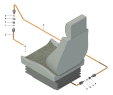 Схема подключения сидения водителя к пневмосистеме