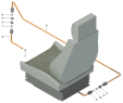 Схема подключения сидения водителя к пневмосистеме