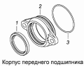 Корпус переднего подшипника 7406.1111040