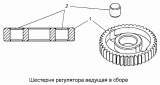 Шестерня регулятора ведущая в сборе 333.1110515-30