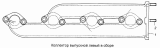 Коллектор выпускной левый в сборе 7403.1008021