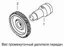 Вал промежуточный делителя передач 154.1770210