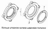 Кольцо упорное кулака шарнира полуоси 4310-2304128