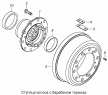 Ступица колеса с барабаном тормоза 43114-3103010-10