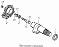 Вал сошки с крышкой 4310-3401063