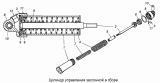 Цилиндр управления заслонкой в сборе 100-3570210