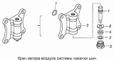 Кран запора воздуха системы накачки шин 4310-3124110