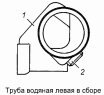 Труба водяная левая 7406.1303101-10