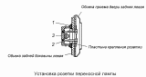 Установка розетки переносной лампы 43101-3723005