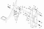 Педаль сцепления с кронштейном и главным цилиндром 5320-1602008-10