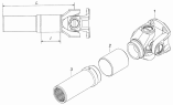 Вал карданный с шарниром 53205-2205017-10