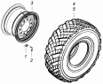 Колесо 11,25-20 стальное с шиной 6560-3101011