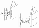 Шарниры левой и правой двери