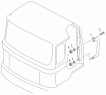 Ручка задней панели кабины
