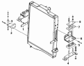 Крепление радиатора системы охлаждения