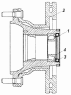 Ступица колеса с диском тормоза, подшипником и манжетой 4308-3103009