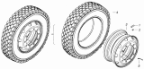 Колесо 7,5x19,5 с шиной 4308-3101711-50