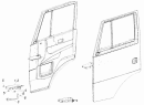 Установка косынок передка и ограничителя открывания двери 65115-6108005