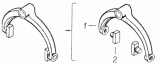 Вилка переключения 2-ой и 3-ей передач 14.1702026