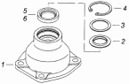 Крышка корпуса с манжетами 4310-3401720