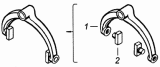 Вилка переключения 2-ой и 3-ей передач 14.1702026