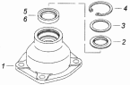 Крышка корпуса с манжетами 4310-3401720