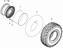 Колесо с шиной левое 43114-3101011