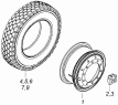 Колесо 7,5-20 с шиной 65115-3101011-50