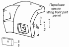 Установка боковых габаритных фонарей на переднем крыле. 54115-3731001-20