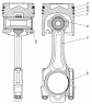 Поршень с шатуном и кольцами 740.60-1004010-40, -30, -20, -10