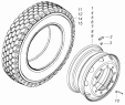 Колесо 9,00x22,5 стальное с шиной 6460-3101711-70