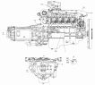 Агрегат силовой 740.73-400, укомплектованный для установки на автомобиль 6520-1000264-13