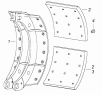 Колодка тормоза с накладками 6520-3501090-41